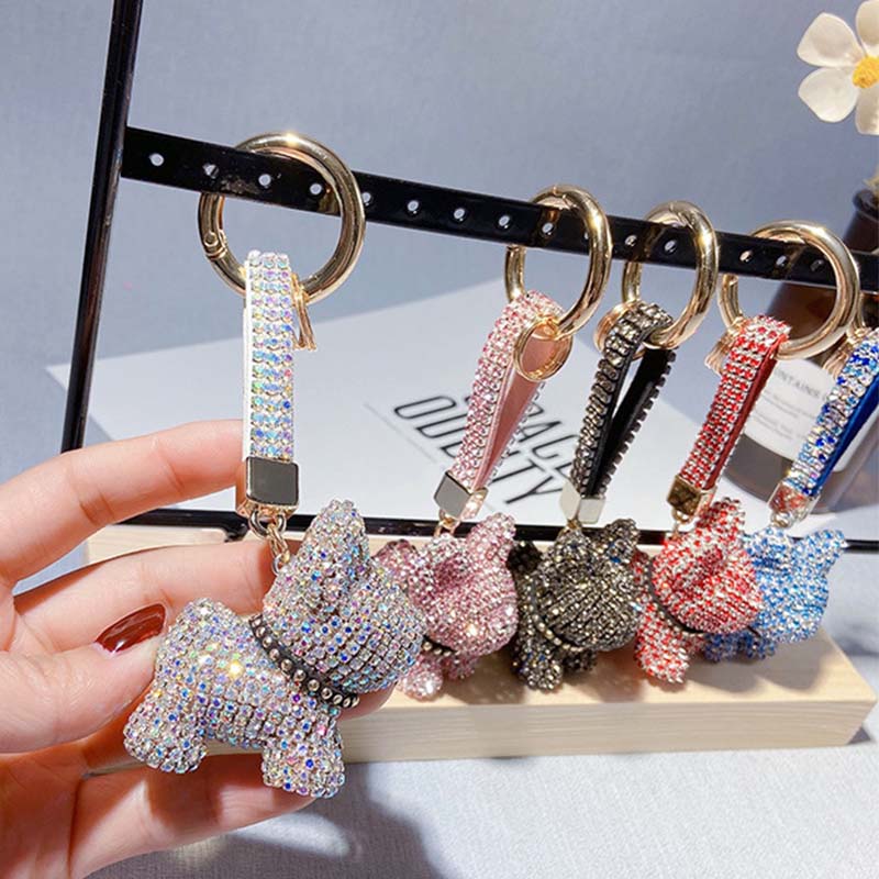 Melspridejewellery French Bulldog Keychain