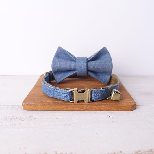 Cat Denim Collar - Frenchiely