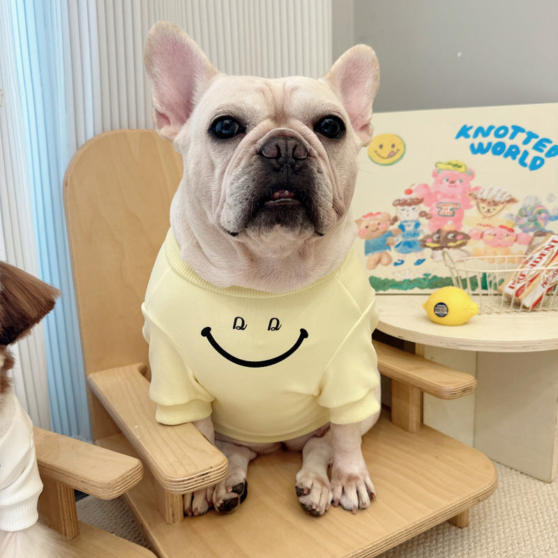 Dog Emoji Fleece Lined Shirt for small medium dogs by Frenchiely