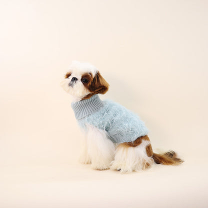 Dog Blue Stylish Sweater Vest for small medium dogs by Frenchiely