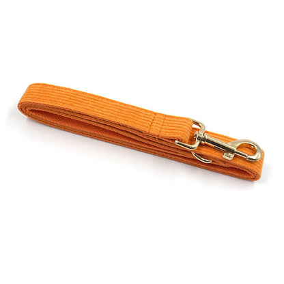 Dog Orange Corduroy Leash - Frenchiely