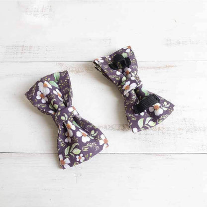 Dog Black Daisy Bow Tie - Frenchiely