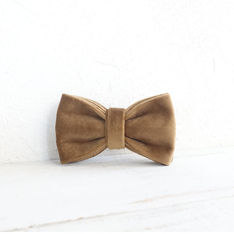 Dog Fawn Colored Bow Tie - Frenchiely