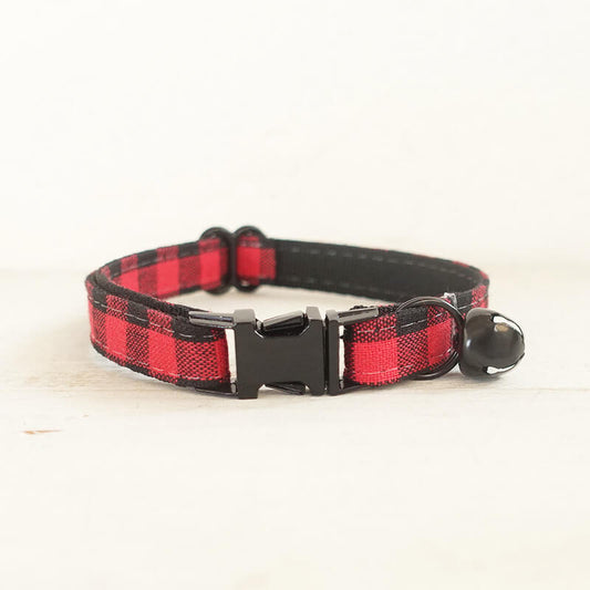 Cat Red Buffalo Collar - Frenchiely