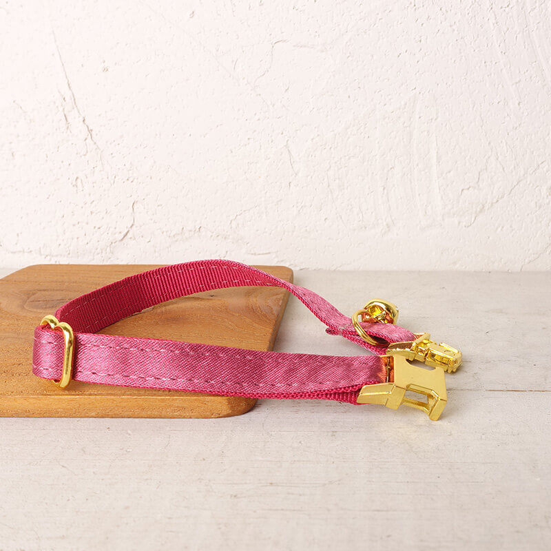 Cat Red Satin Collar - Frenchiely