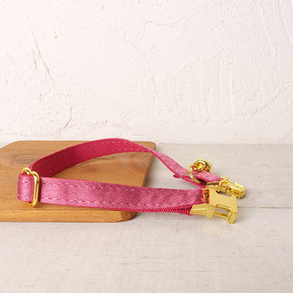 Cat Red Satin Collar - Frenchiely