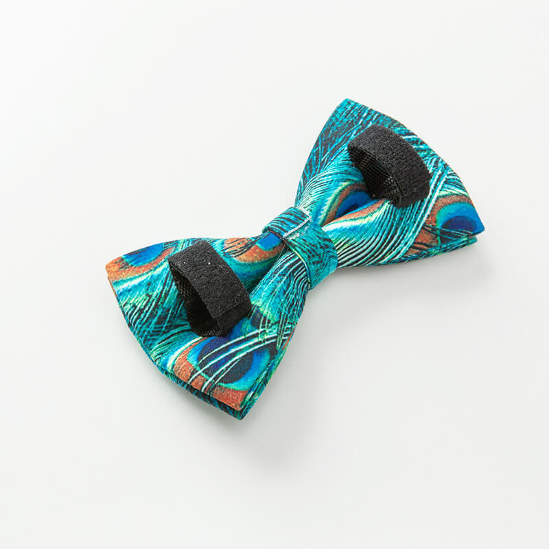 Dog Peacock Bow Tie - Frenchiely