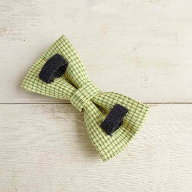 Dog Avocado Plaid Bow Tie - Frenchiely