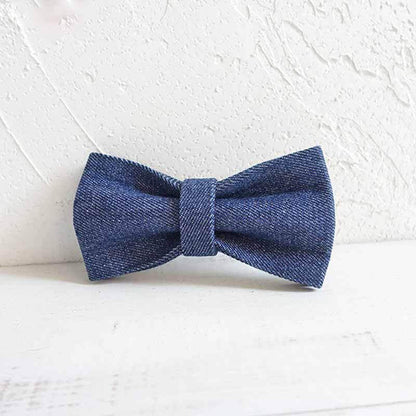 Dog Dark Blue Bow Tie - Frenchiely