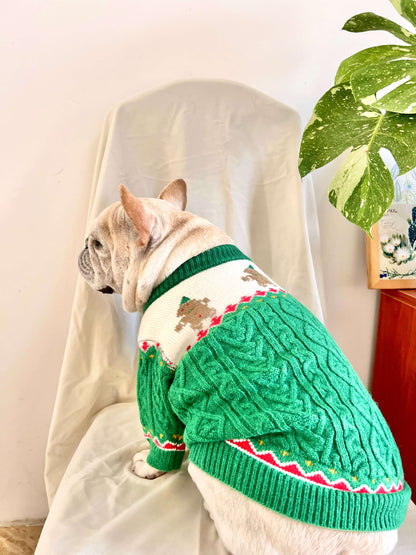 Dog Christmas holiday outfits for medium dogs by Frenchiely.com