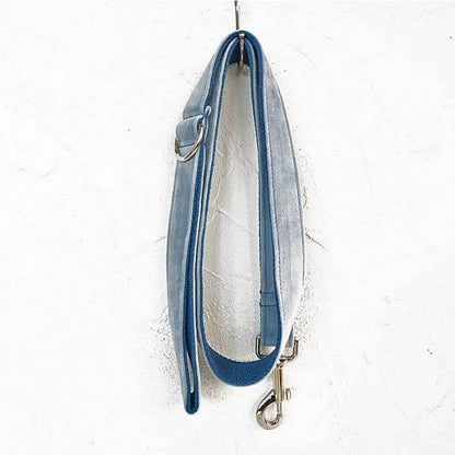 Dog Blue Velvet Leash - Frenchiely