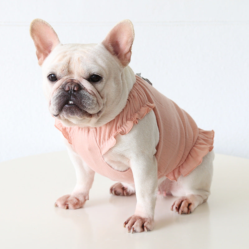 Dog Bowtie Dress- Stretchy for french bulldogs