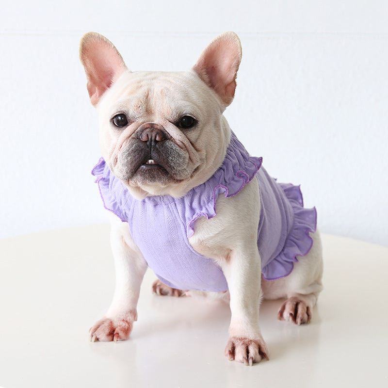 Dog Bowtie Dress- Stretchy for french bulldogs