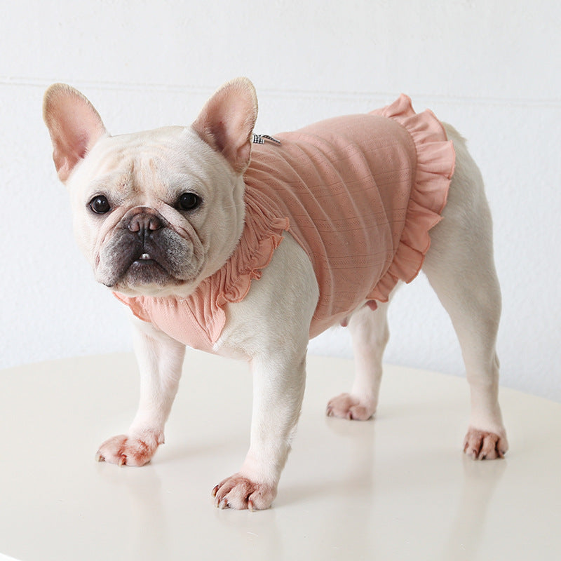 Dog Bowtie Dress- Stretchy for french bulldogs