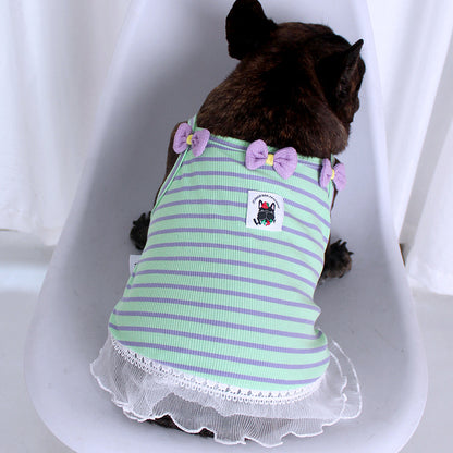 Dog Stretchy Shirt Dress for Small Medium DOgs