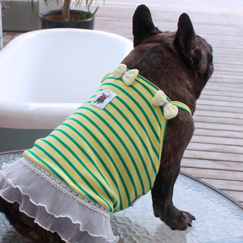 Dog Stretchy Shirt Dress for Small Medium DOgs