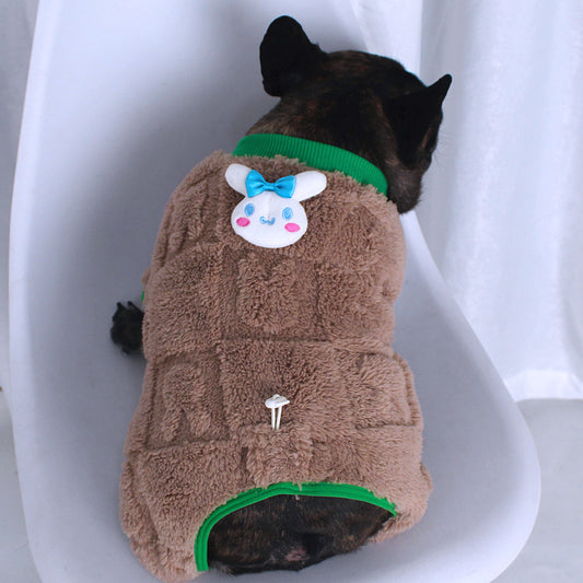 Dog Winter Warm Onesie PJs for small medium dogs by Frenchiely