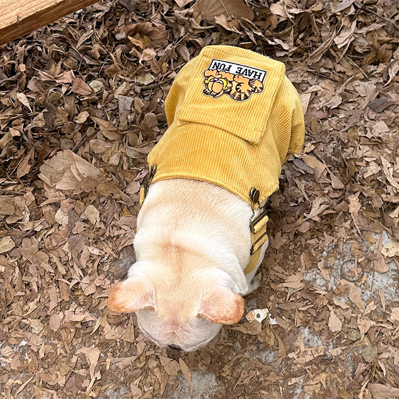 Dog Overalls Jumpsuit 'Have Fun'