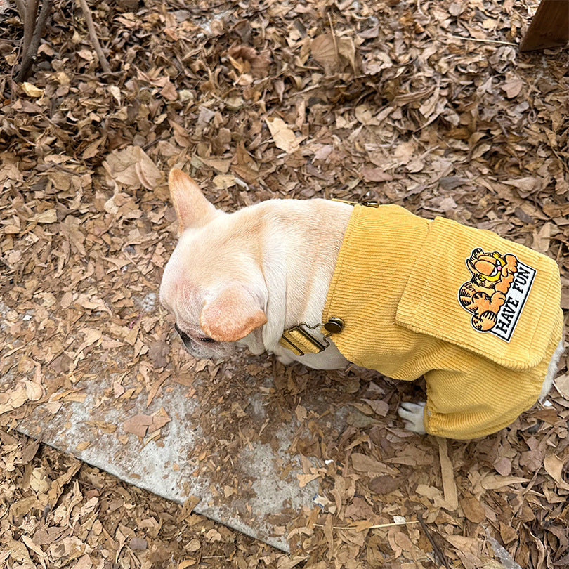 Dog Overalls Jumpsuit 'Have Fun'