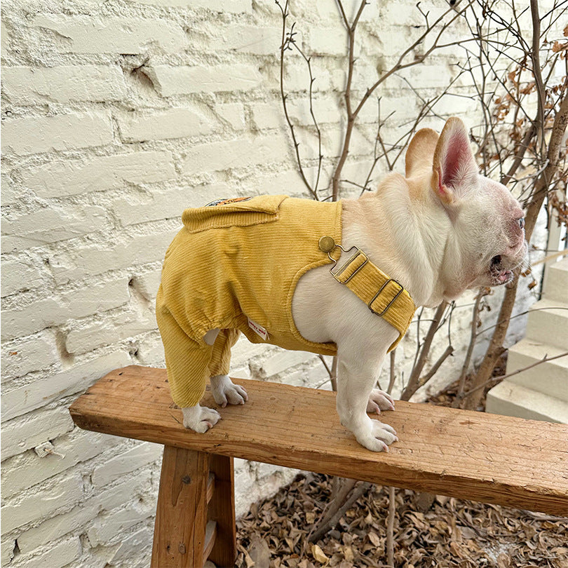 Dog Overalls Jumpsuit 'Have Fun'