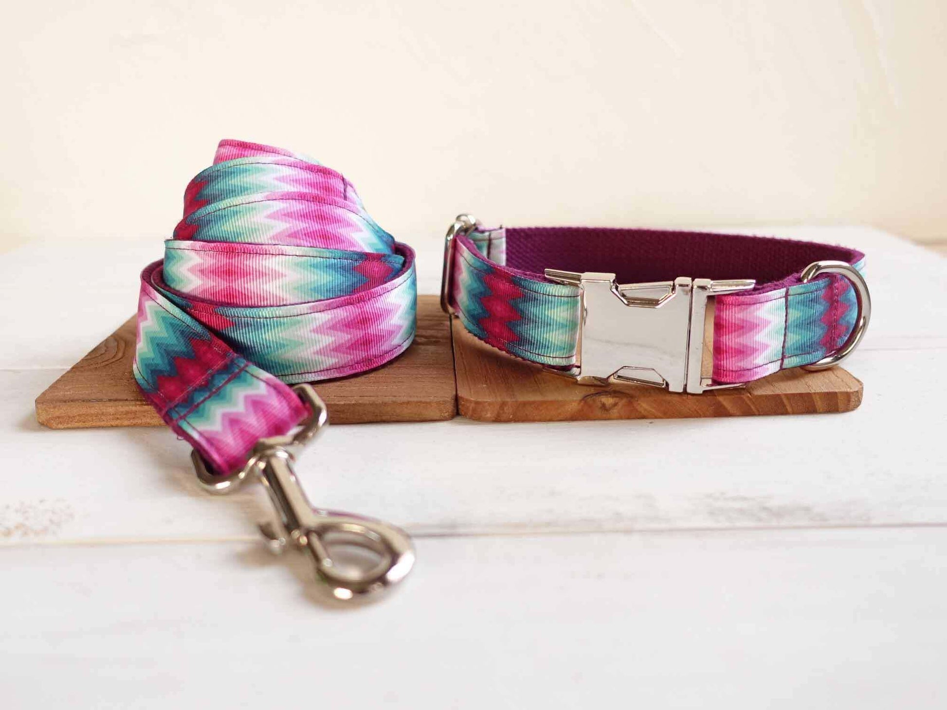 Dog Leash Set-Waves - Frenchiely