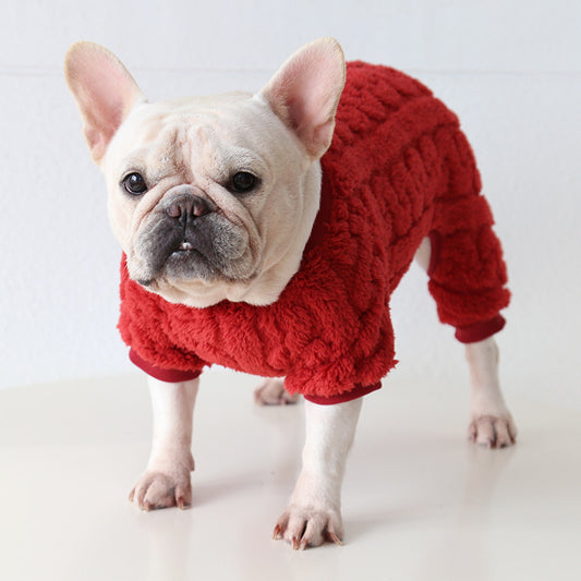 Dog Fluffy Onesie Pajamas