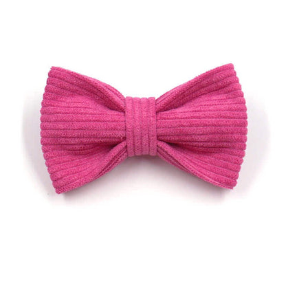 Dog Red Corduroy Bow Tie - Frenchiely