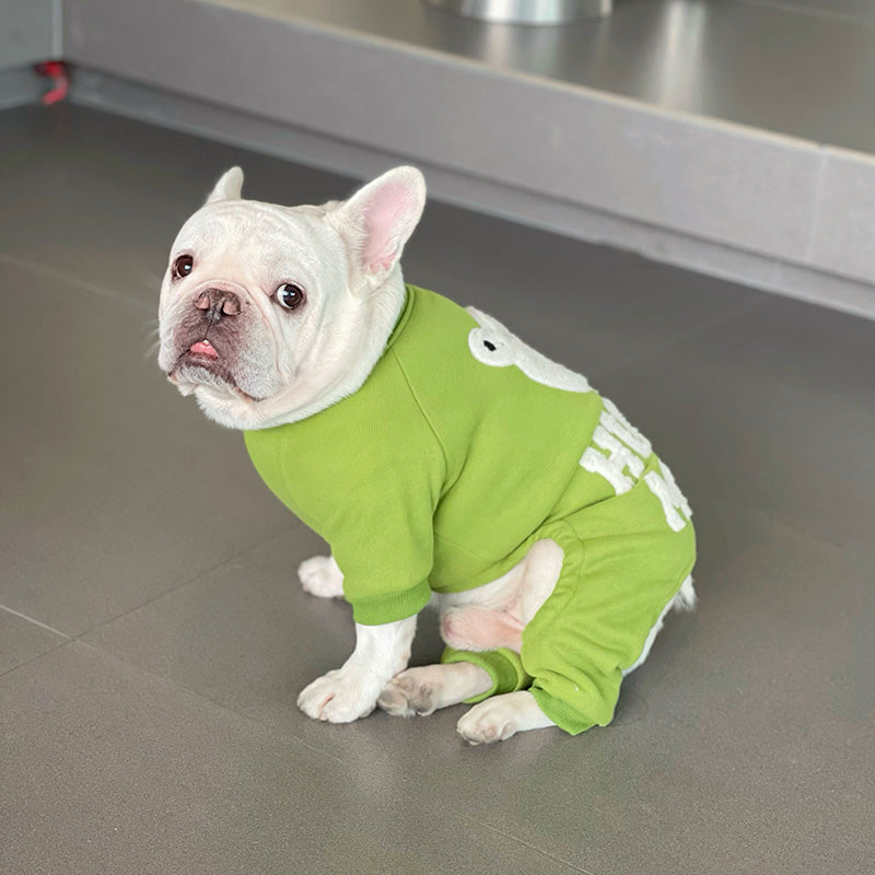 Dog Winter Green Bear Pajamas - Frenchiely