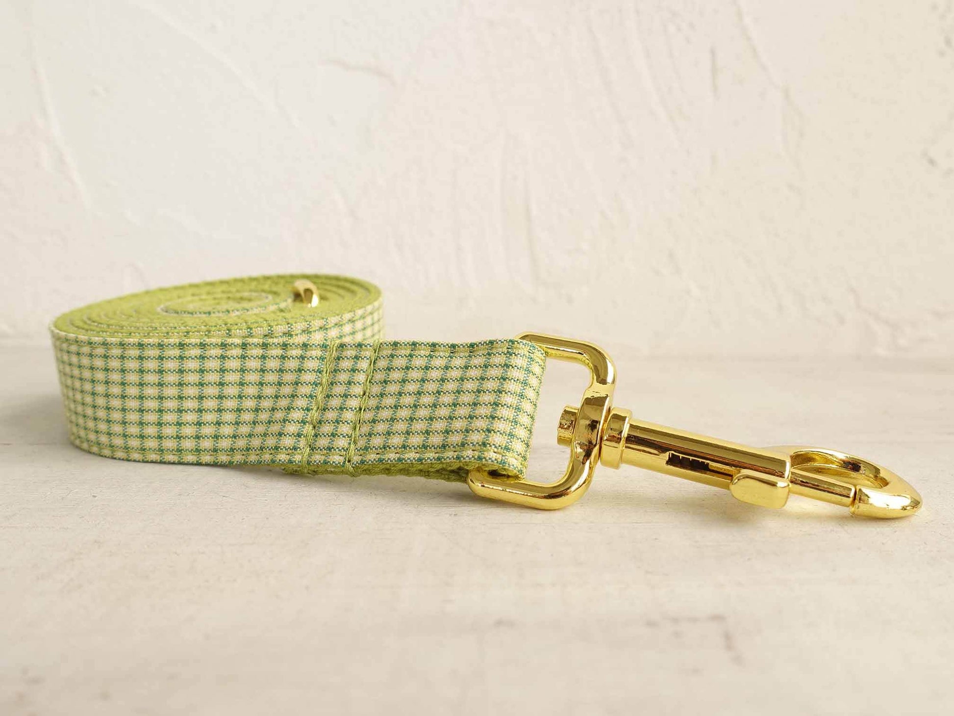 Dog Avocado Plaid Leash Set - Frenchiely