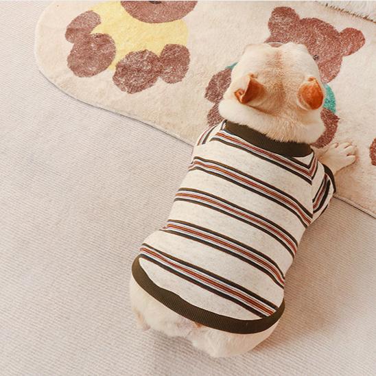 Dog Stripe Jumper Shirt for Medium Dogs By Frenchiely.com