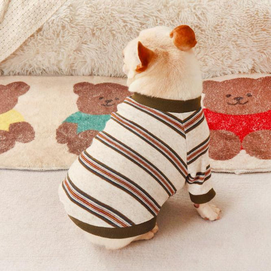 Dog Stripe Jumper Shirt for Medium Dogs By Frenchiely.com