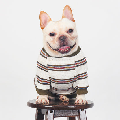 Dog Stripe Jumper Shirt for Medium Dogs By Frenchiely.com