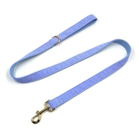 Dog Lilac Corduroy Leash - Frenchiely