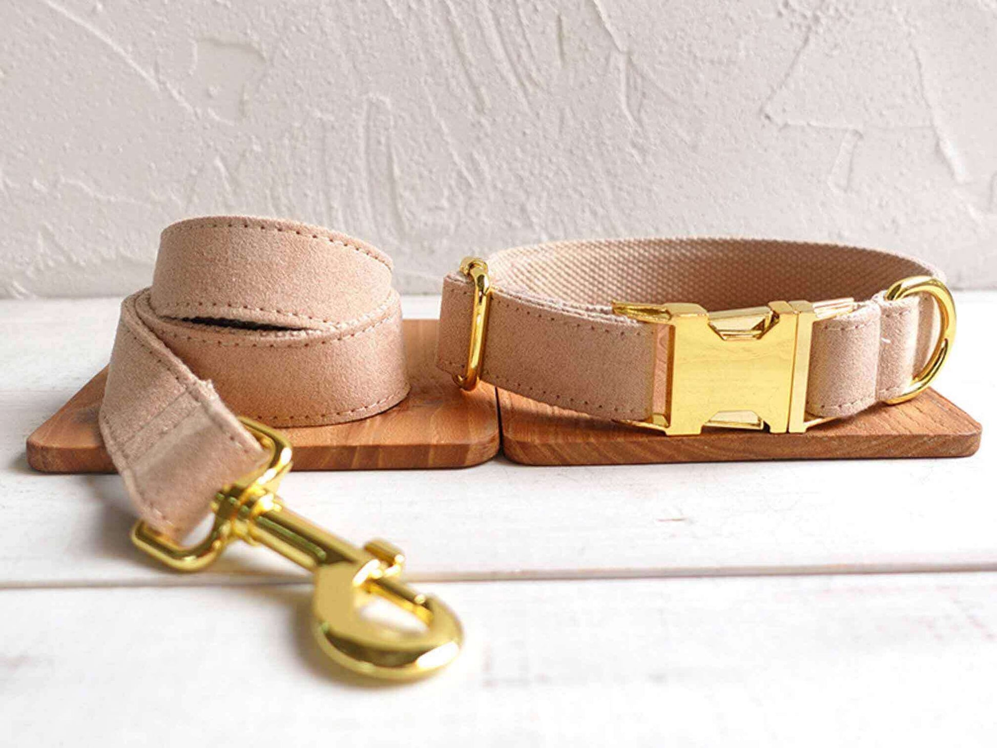 Dog Nude Collar Leash Set - Frenchiely