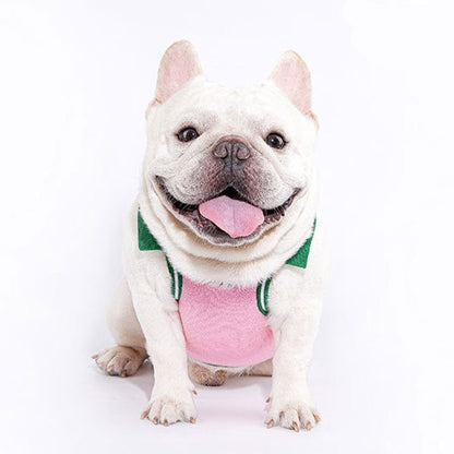 Dog pink Knitted Shirt for small medium dogs by Frenchiely