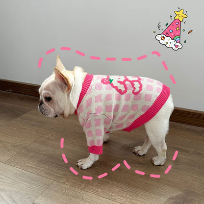 Dog Pink Doggie Sweater - Frenchiely