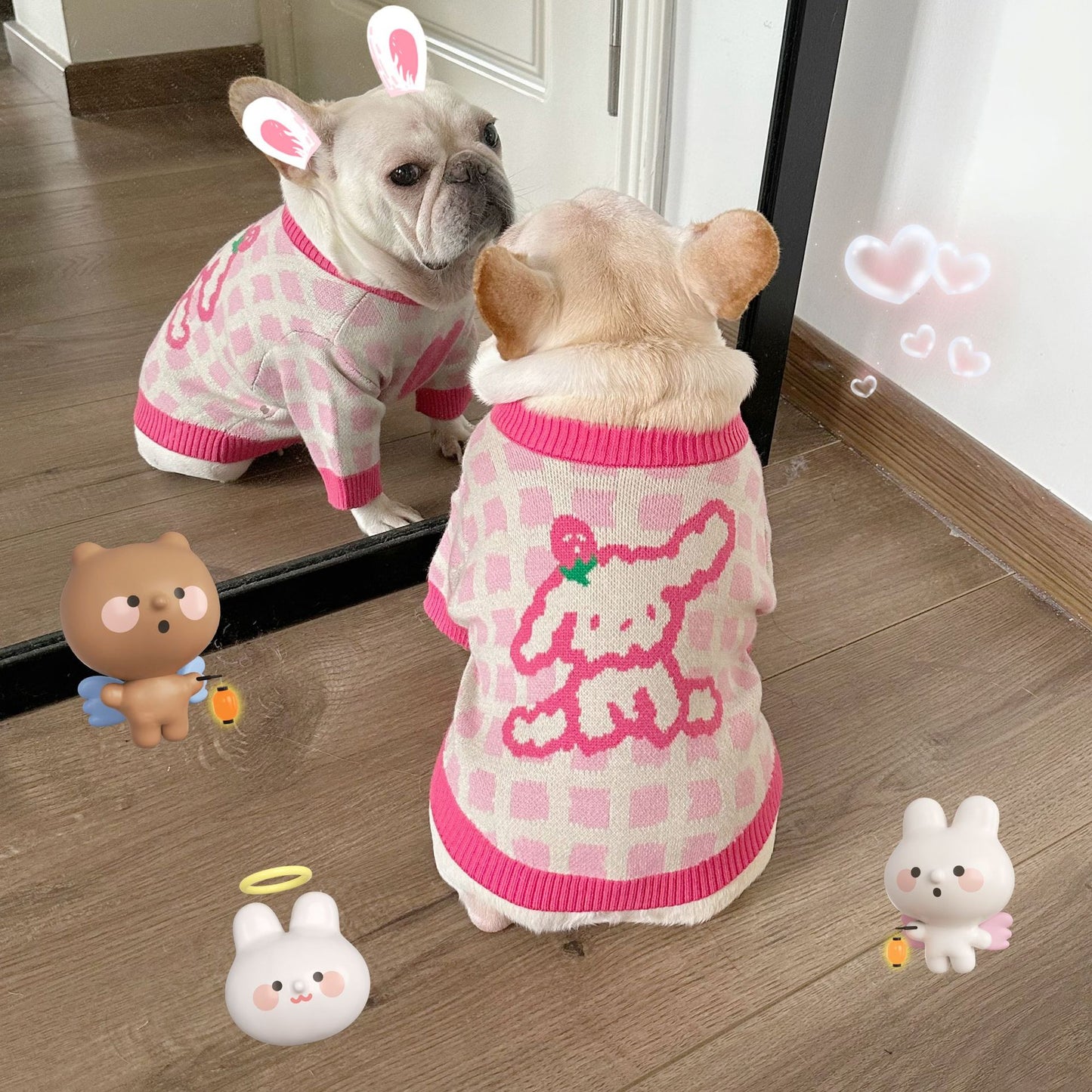 Dog Pink Doggie Sweater - Frenchiely