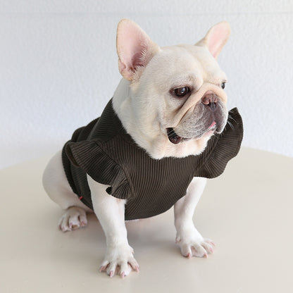 Dog Puffer Sleeve Shirt for Medium Dogs By Frenchiely