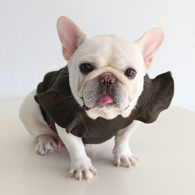 Dog Puffer Sleeve Shirt for Medium Dogs By Frenchiely