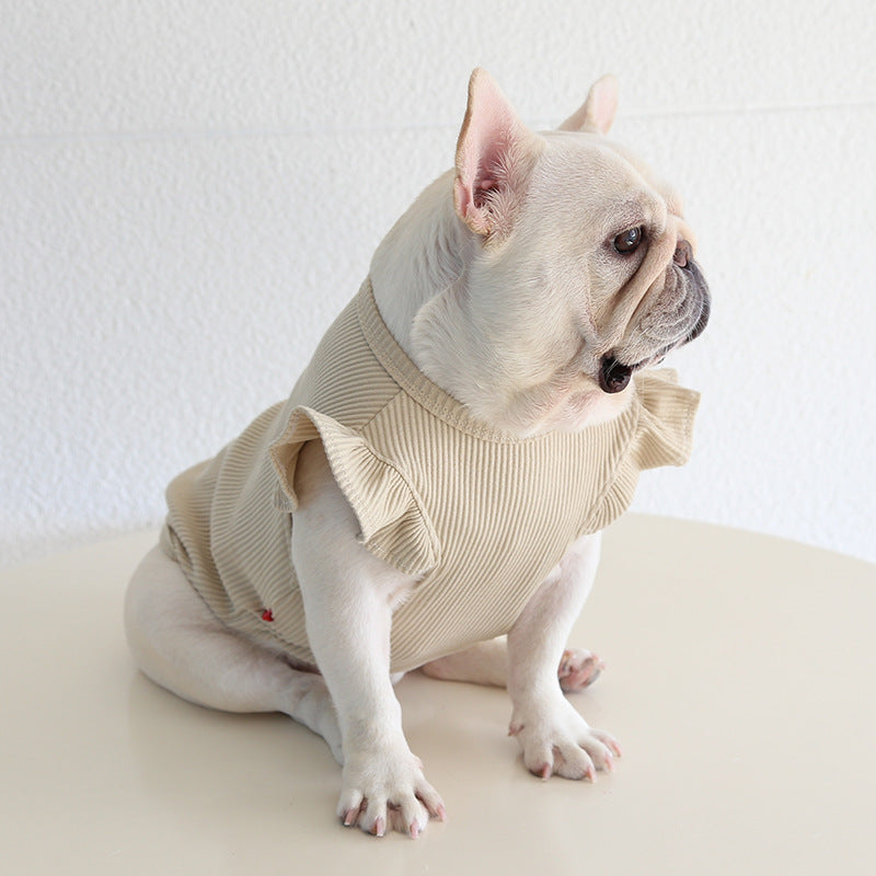 Dog Puffer Sleeve Shirt for Medium Dogs By Frenchiely