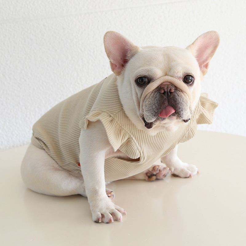 Dog Puffer Sleeve Shirt for Medium Dogs By Frenchiely