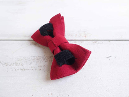 Dog Red Velvet Bow Tie - Frenchiely