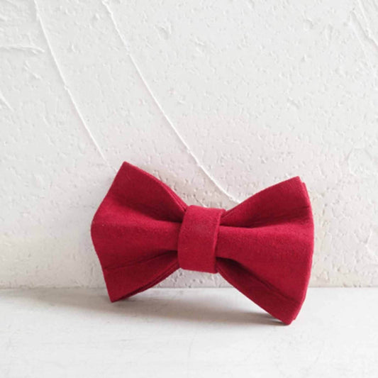 Dog Red Velvet Bow Tie - Frenchiely