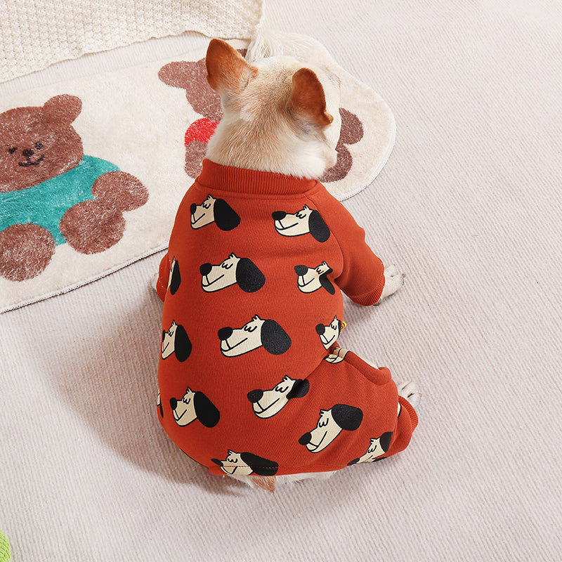 Dog Red Dog Onesie PJs