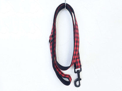 Dog Red Buffalo Leash Set - Frenchiely