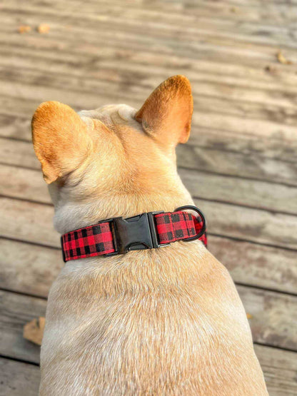 Dog Red Buffalo Leash Set - Frenchiely