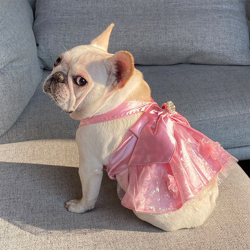 Dog pink dress best sale