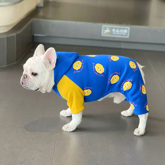 Dog Blue Winter Onesie PJs - Frenchiely