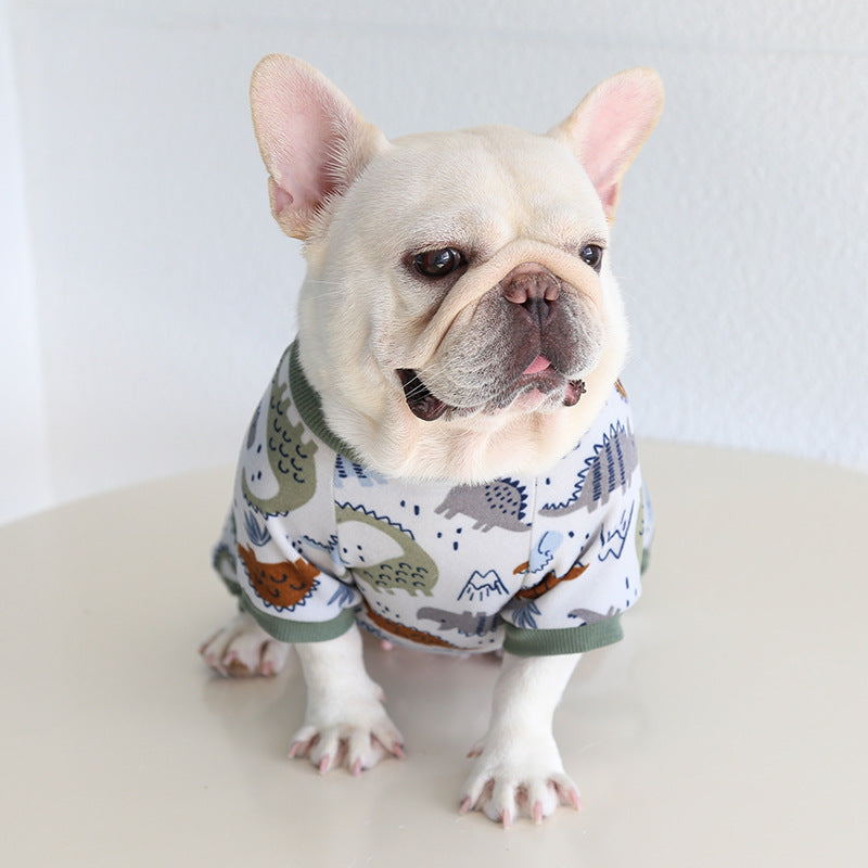 French Bulldog Puppy Winter Pajamas Onesie by Frenchiely.com