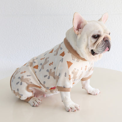 French Bulldog Puppy Winter Pajamas Onesie by Frenchiely.com